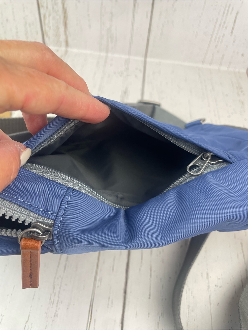 ORI LONDON Willesden Sling Bag *Burnt Blue - Picture 11 of 16